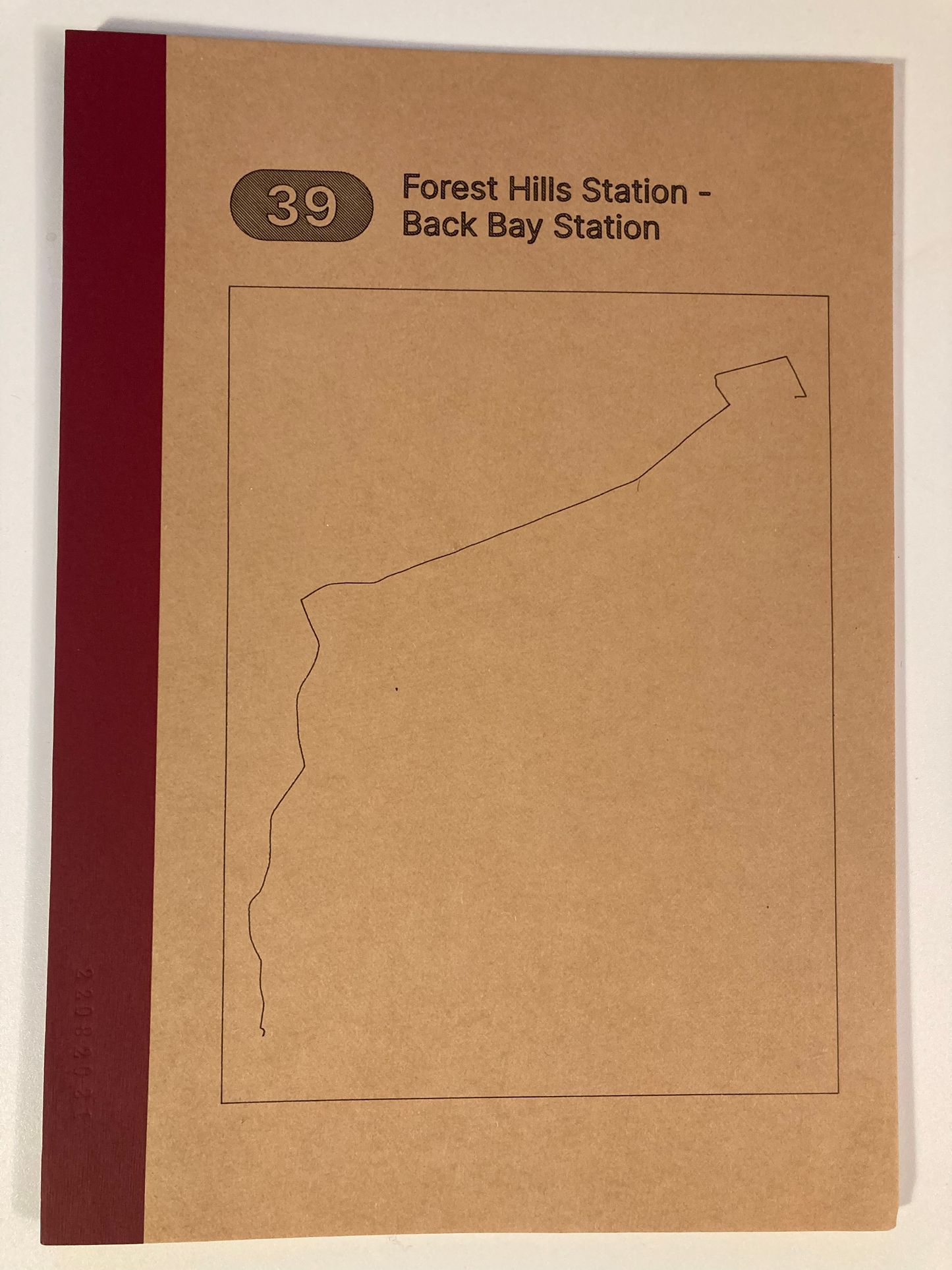 Bus route notebook