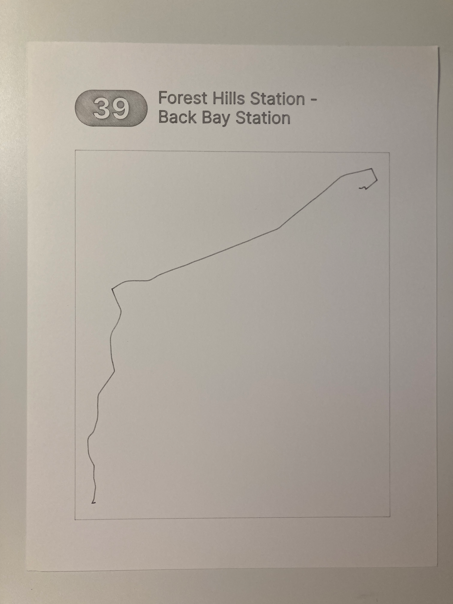 Bus route 11x14" print